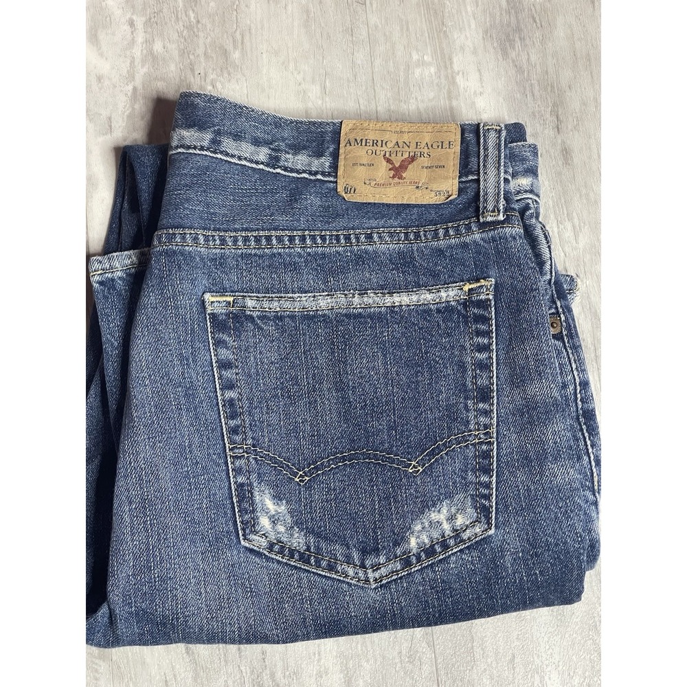 American Eagle Outfitters Men's Classic Blue Bootcut Jeans